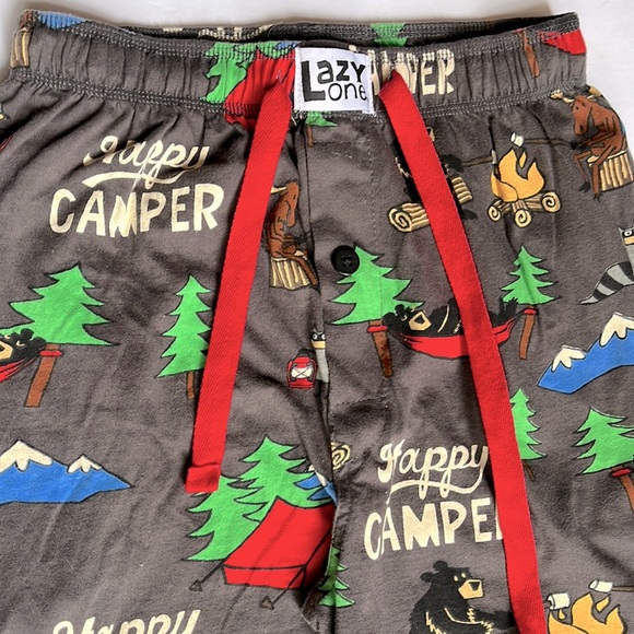 Lazy One Happy Camper Sleep Pants Size XS - Picture 4 of 13